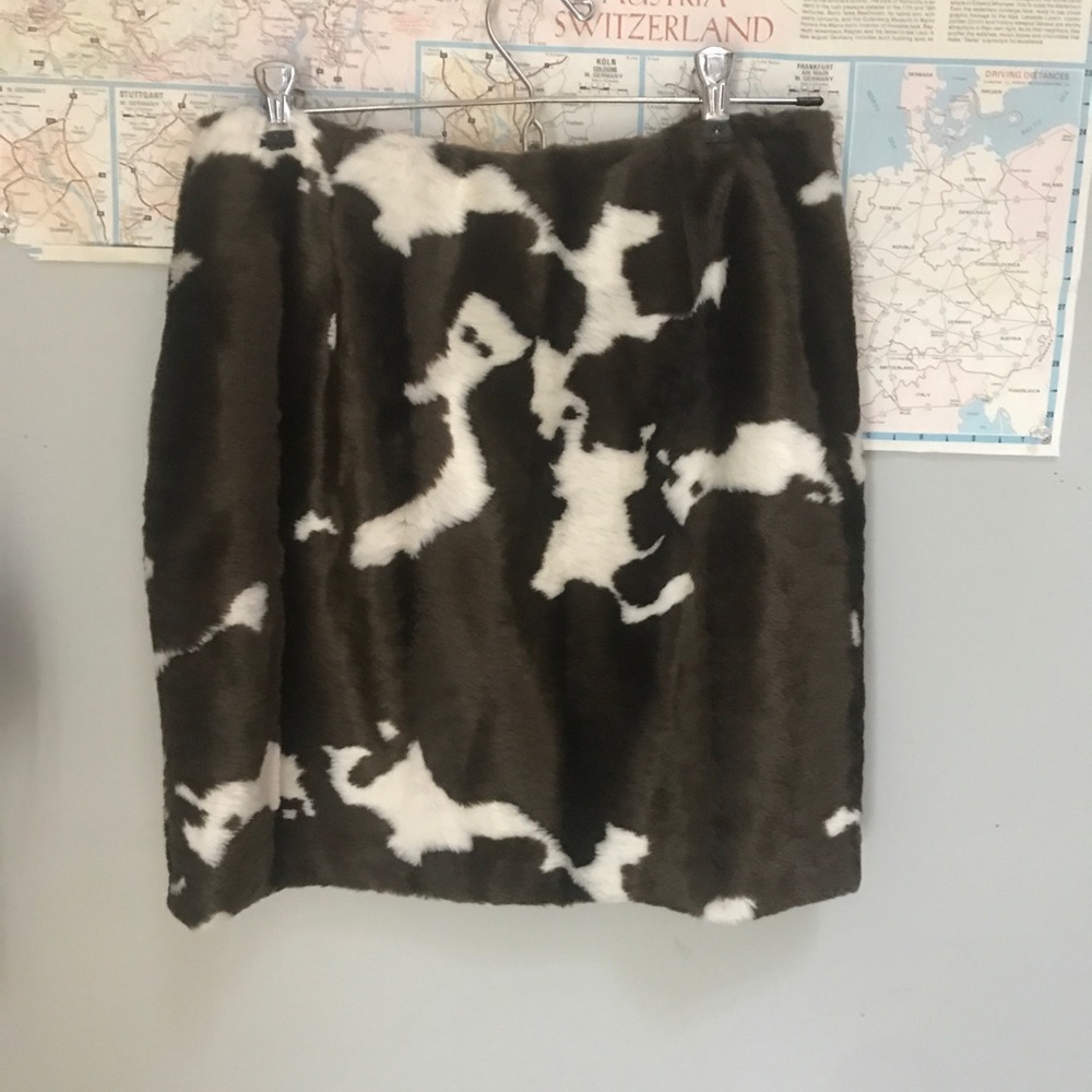 Vintage Faux fur Cow Print Mini